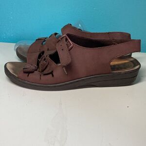 Ivan "Lois" Brown Nubuck Leather Fisherman Sandals Made in Spain Size 9 Fit 8.5